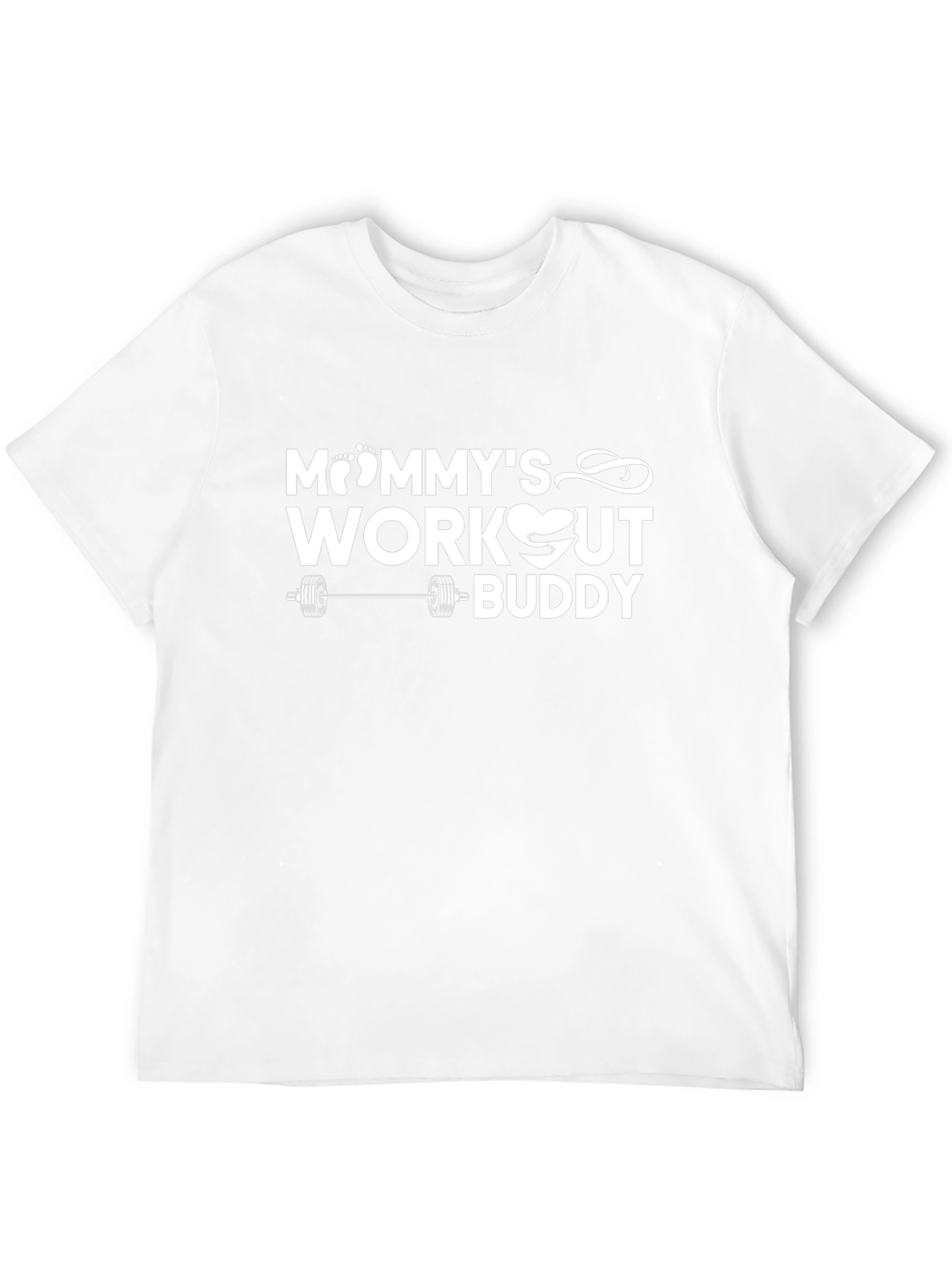 Mommys Workout Buddy Black T-Shirt