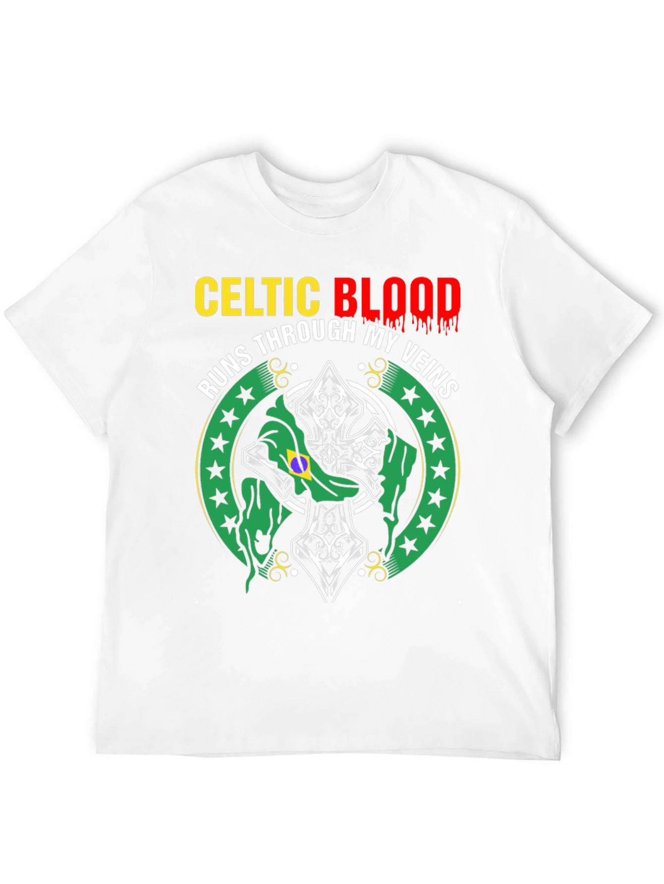 Celtic Blood T-Shirt - Runs Through My Veins Design