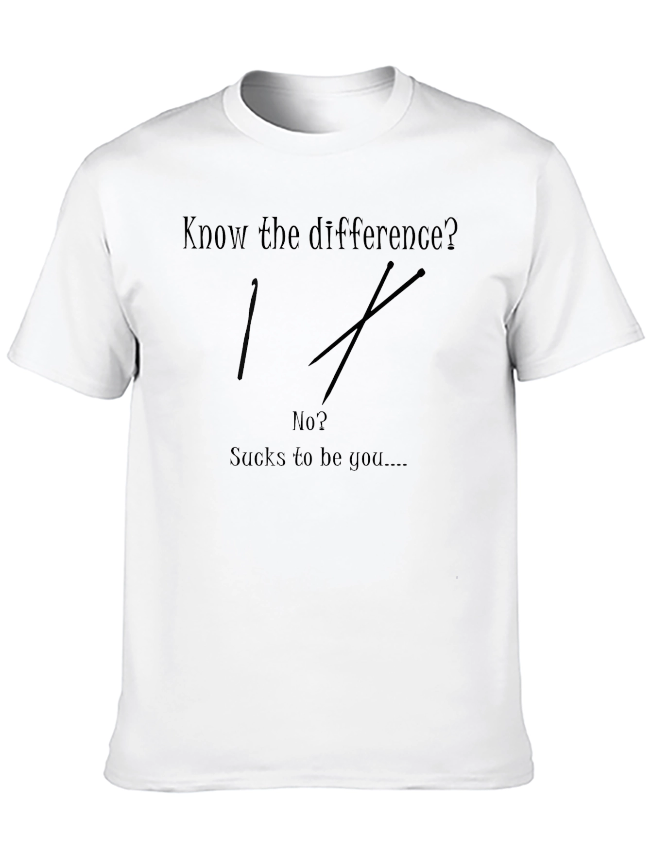 Know the Difference? Humor Graphic T-Shirt