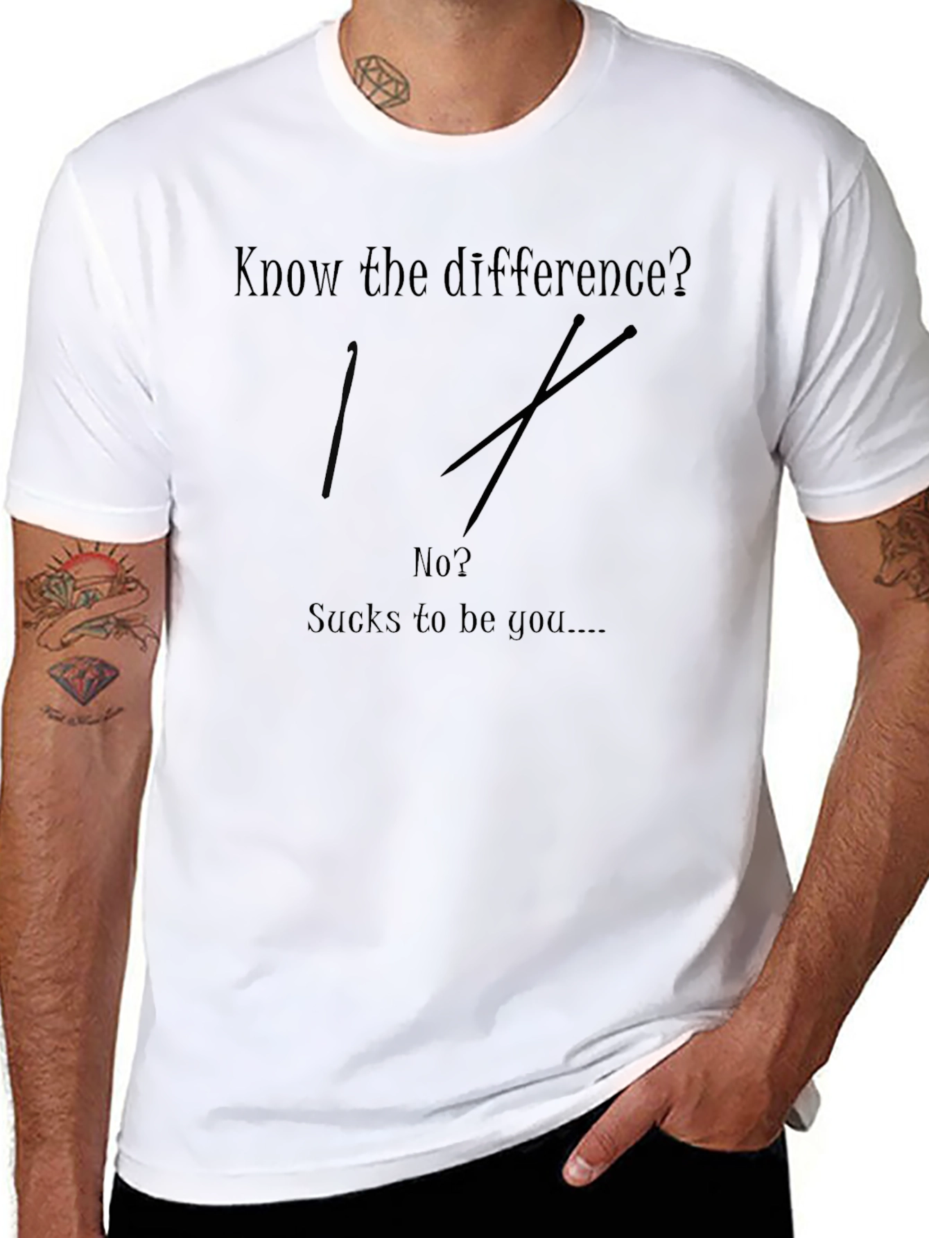Know the Difference? Humor Graphic T-Shirt