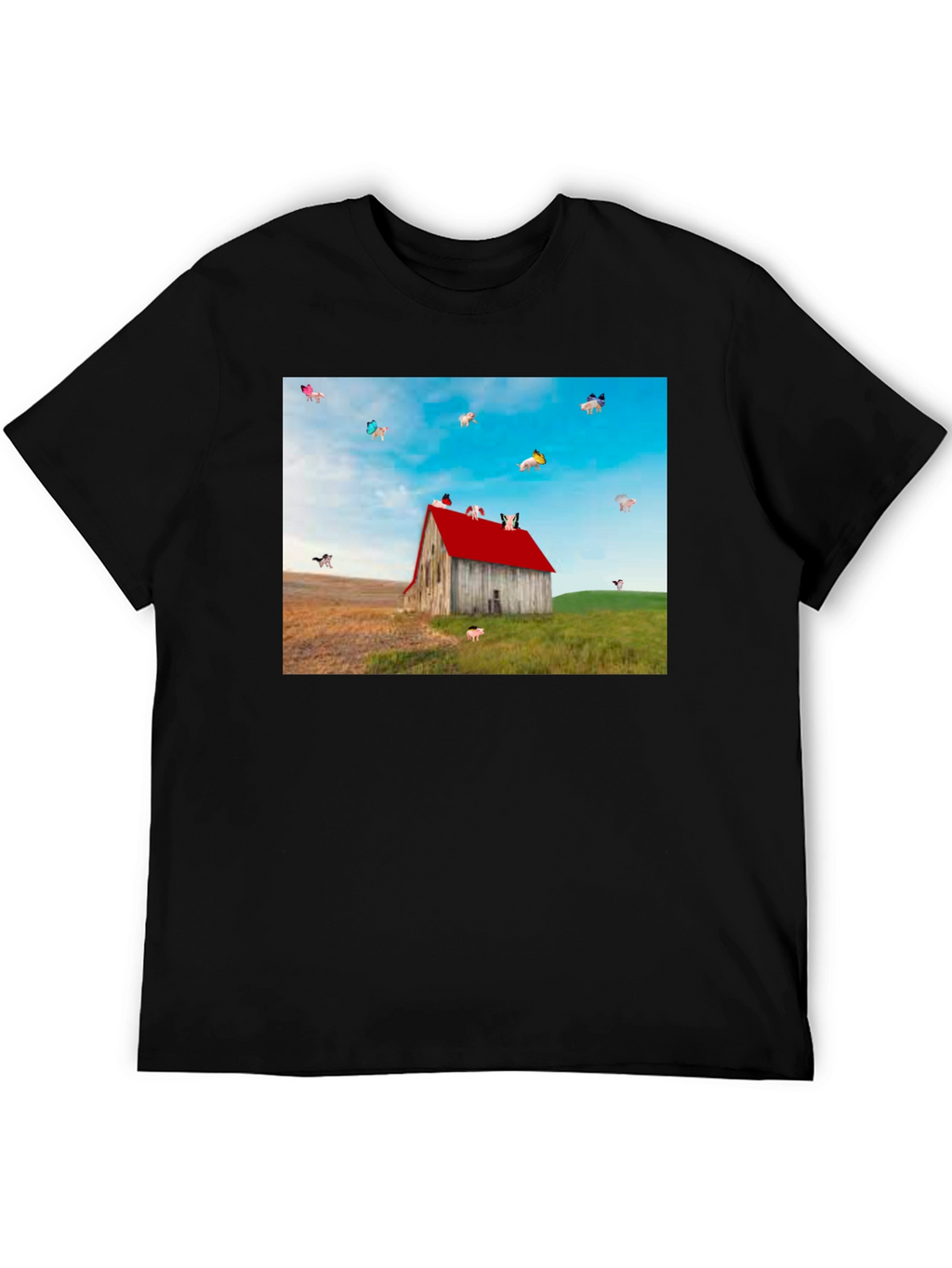 Flying Pigs Farm Barn T-Shirt