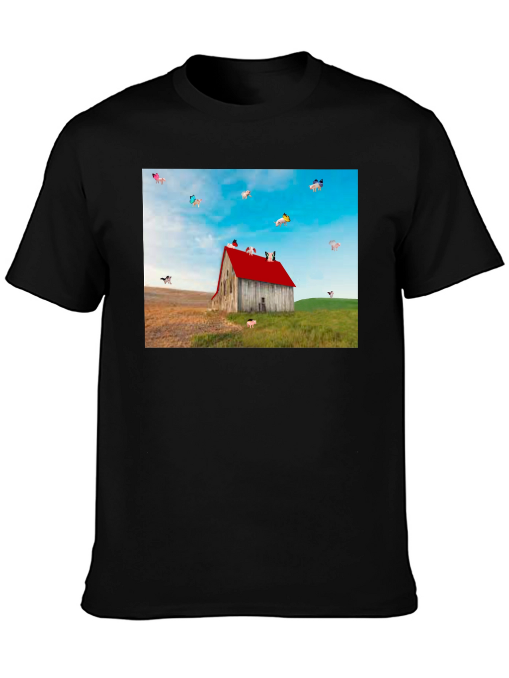 Flying Pigs Farm Barn T-Shirt