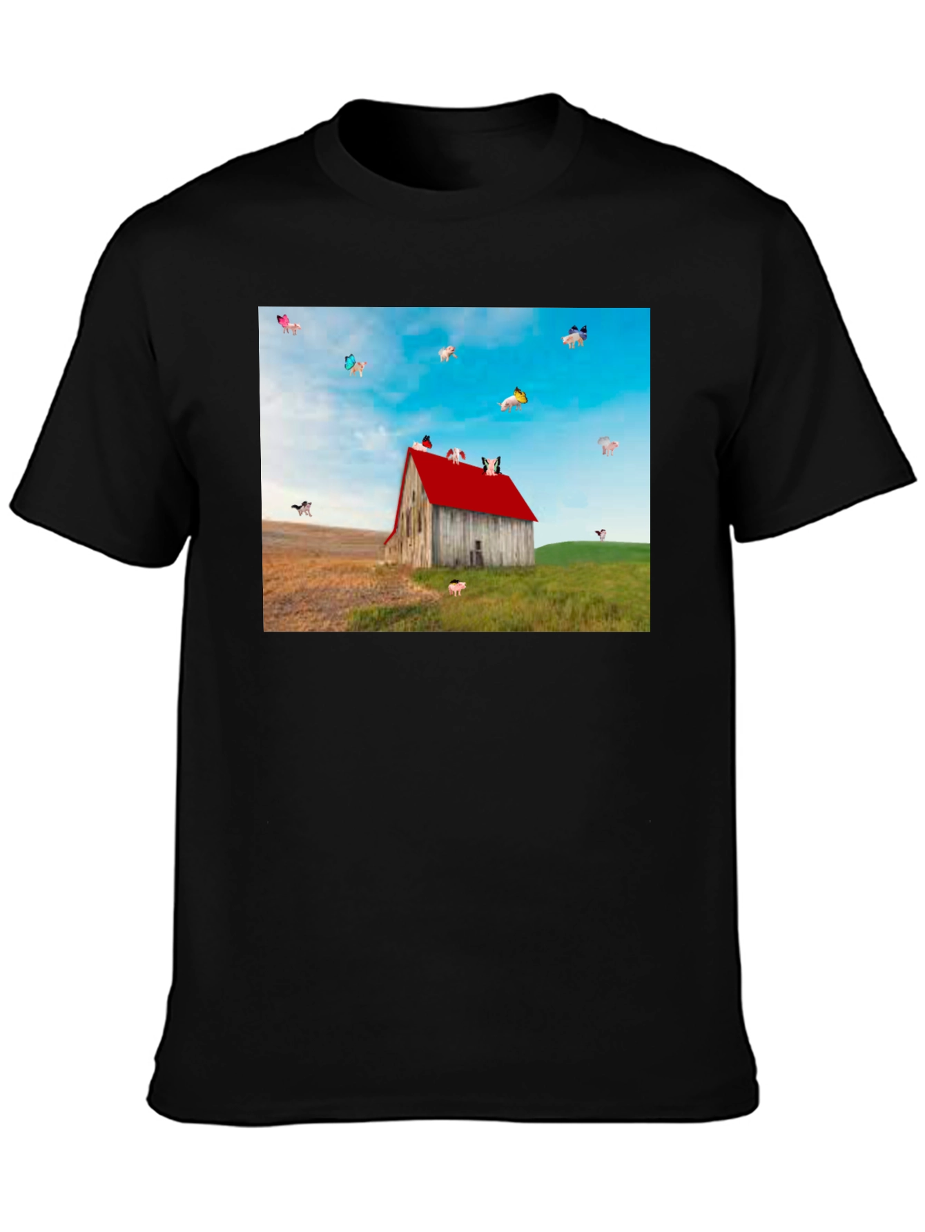 Flying Pigs Farm Barn T-Shirt