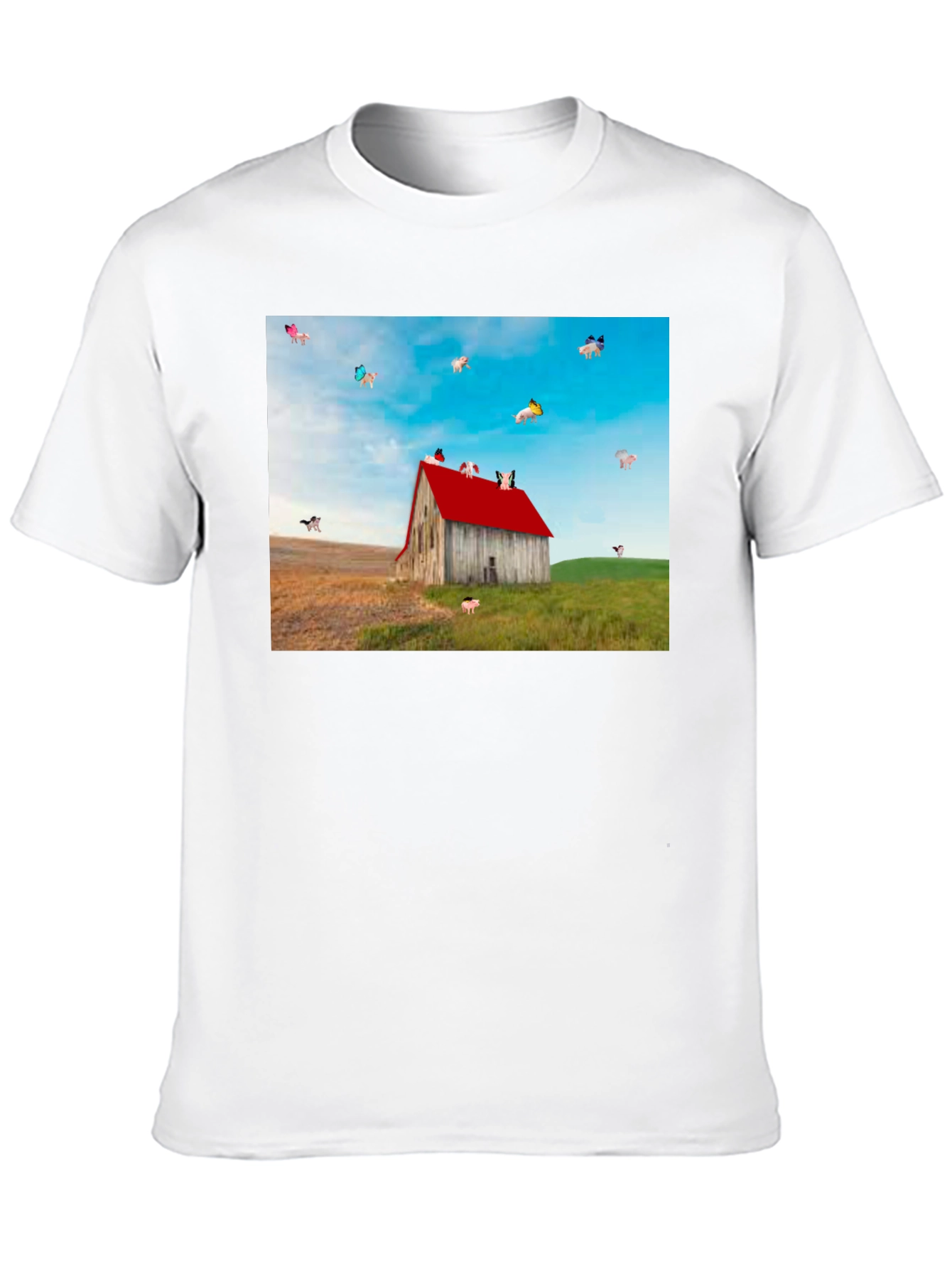 Flying Pigs Farm Barn T-Shirt