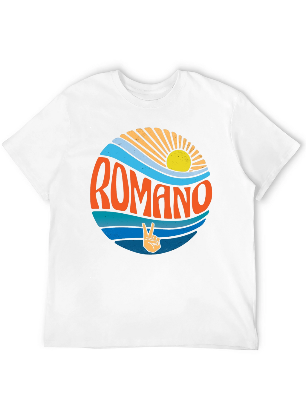 Romano Retro Graphic T-Shirt - Peace Sign