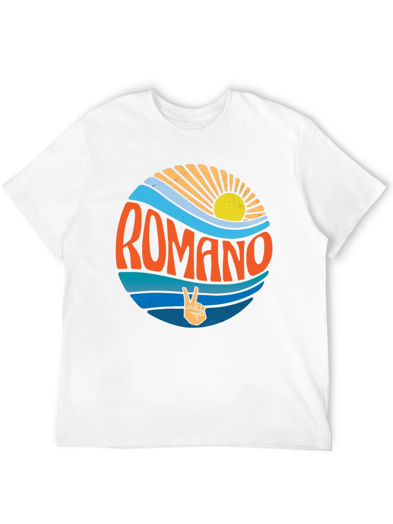 Romano Retro Graphic T-Shirt - Peace Sign