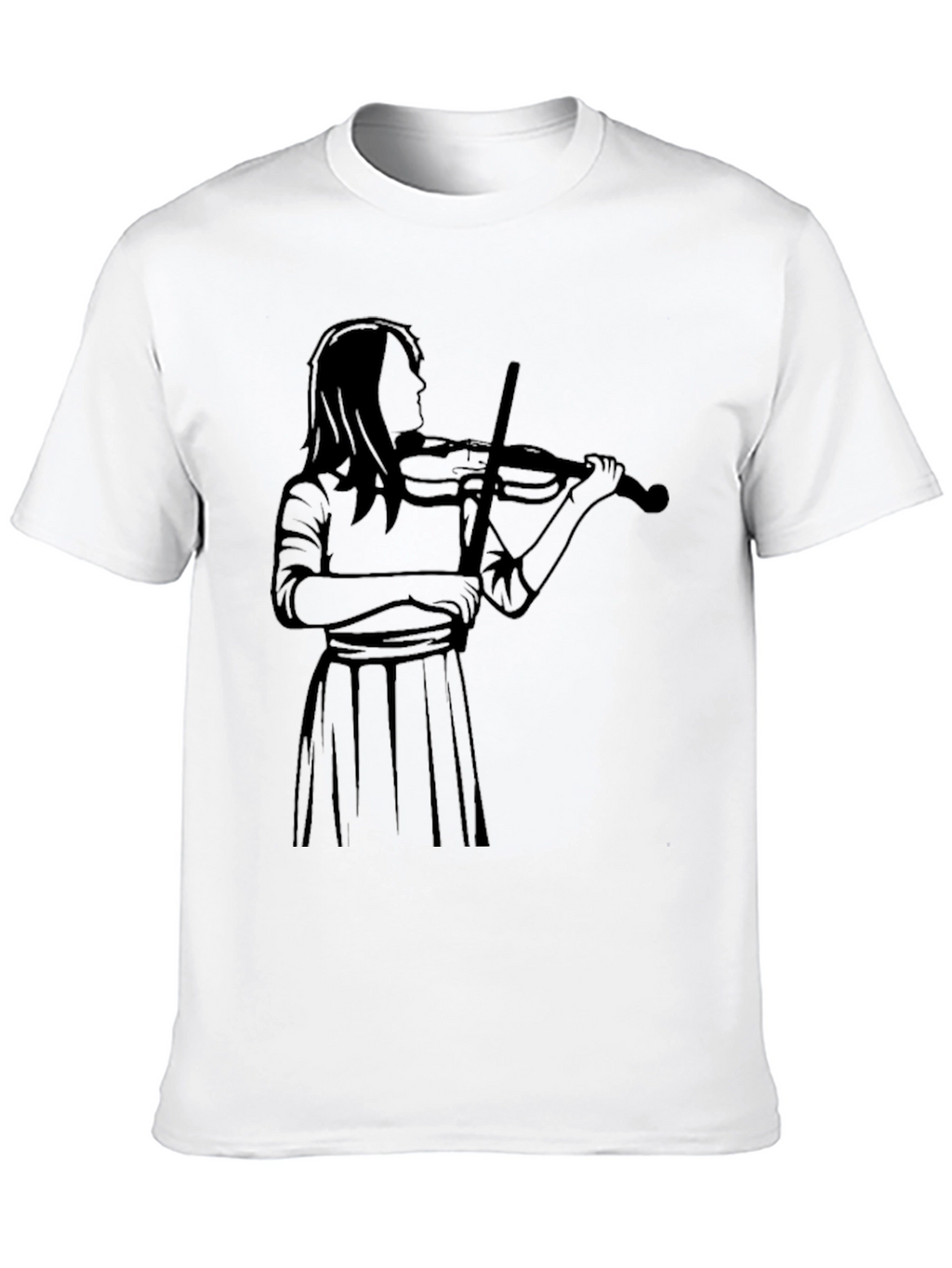 Violinist Graphic Tee - Black