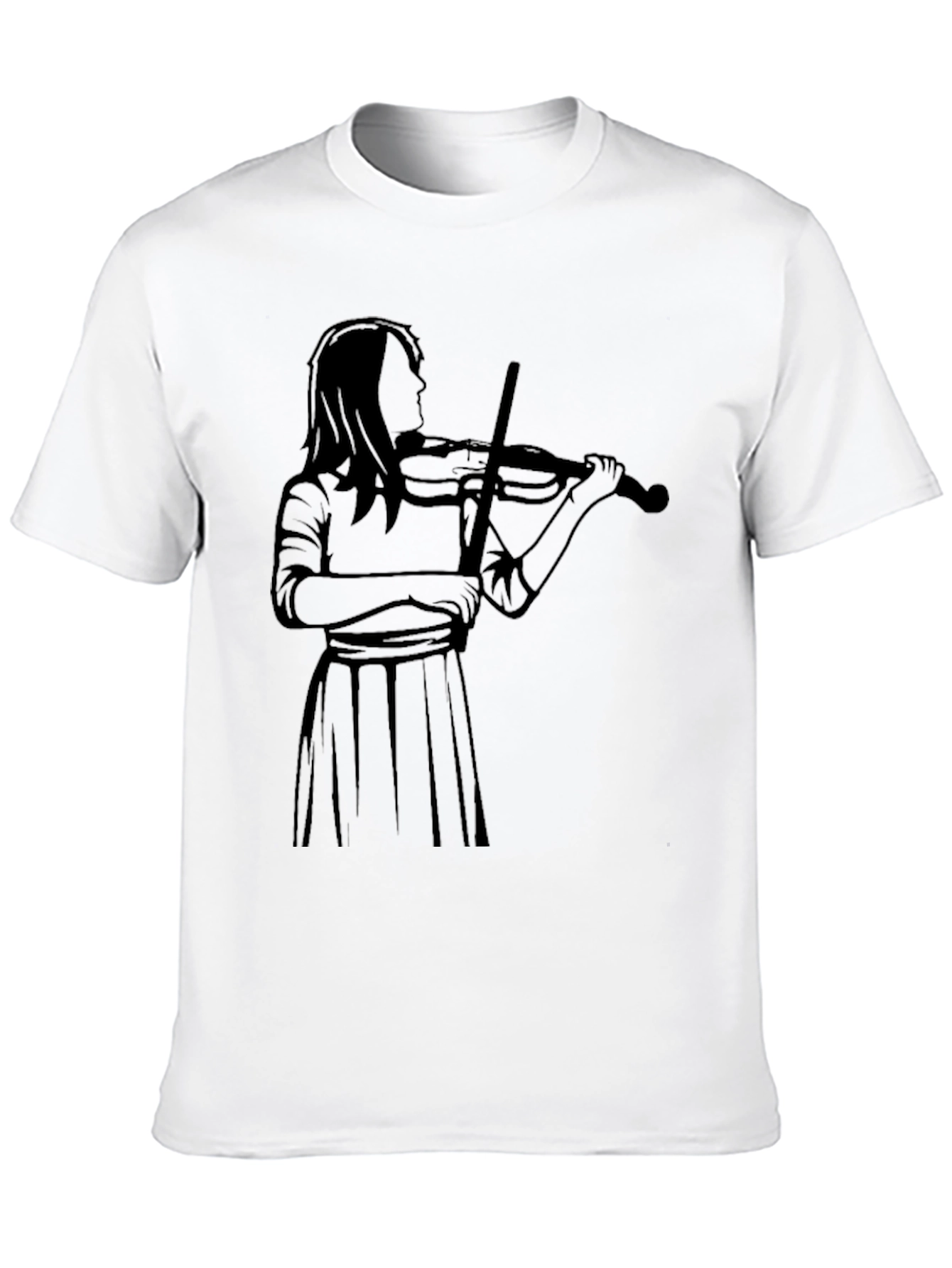 Violinist Graphic Tee - Black
