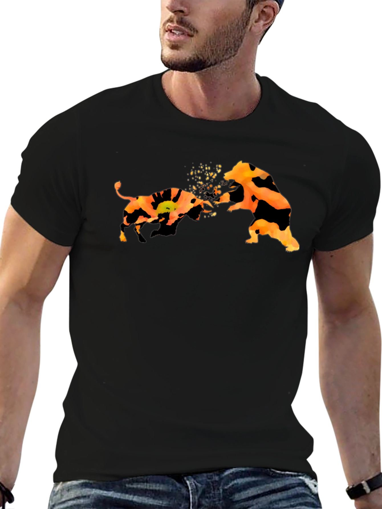 Bull and Bear T-Shirt - Market Fight Tee