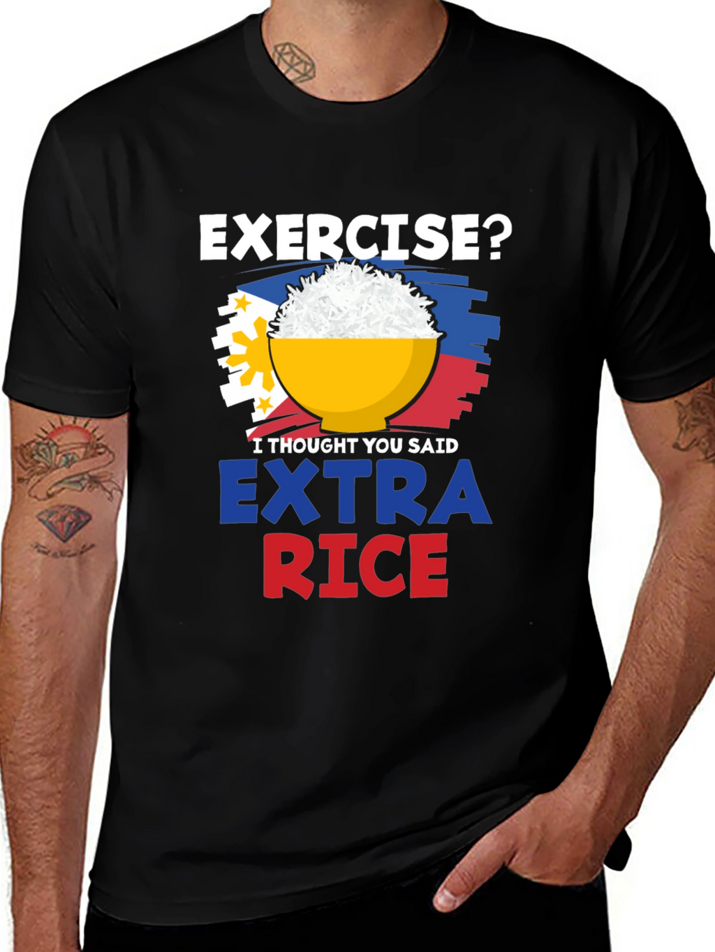 Extra Rice Please Graphic Tee