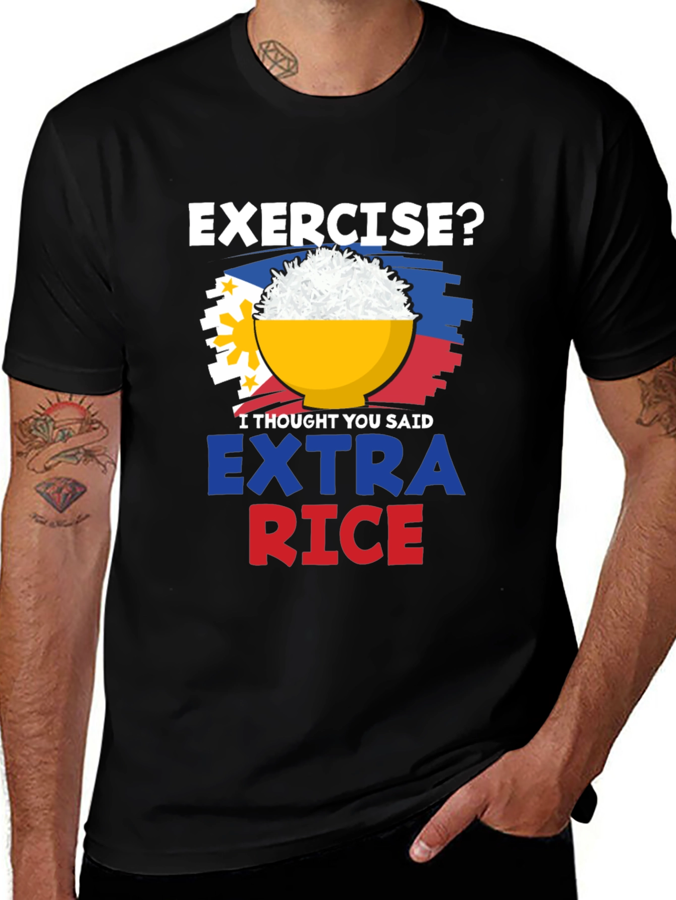 Extra Rice Please Graphic Tee