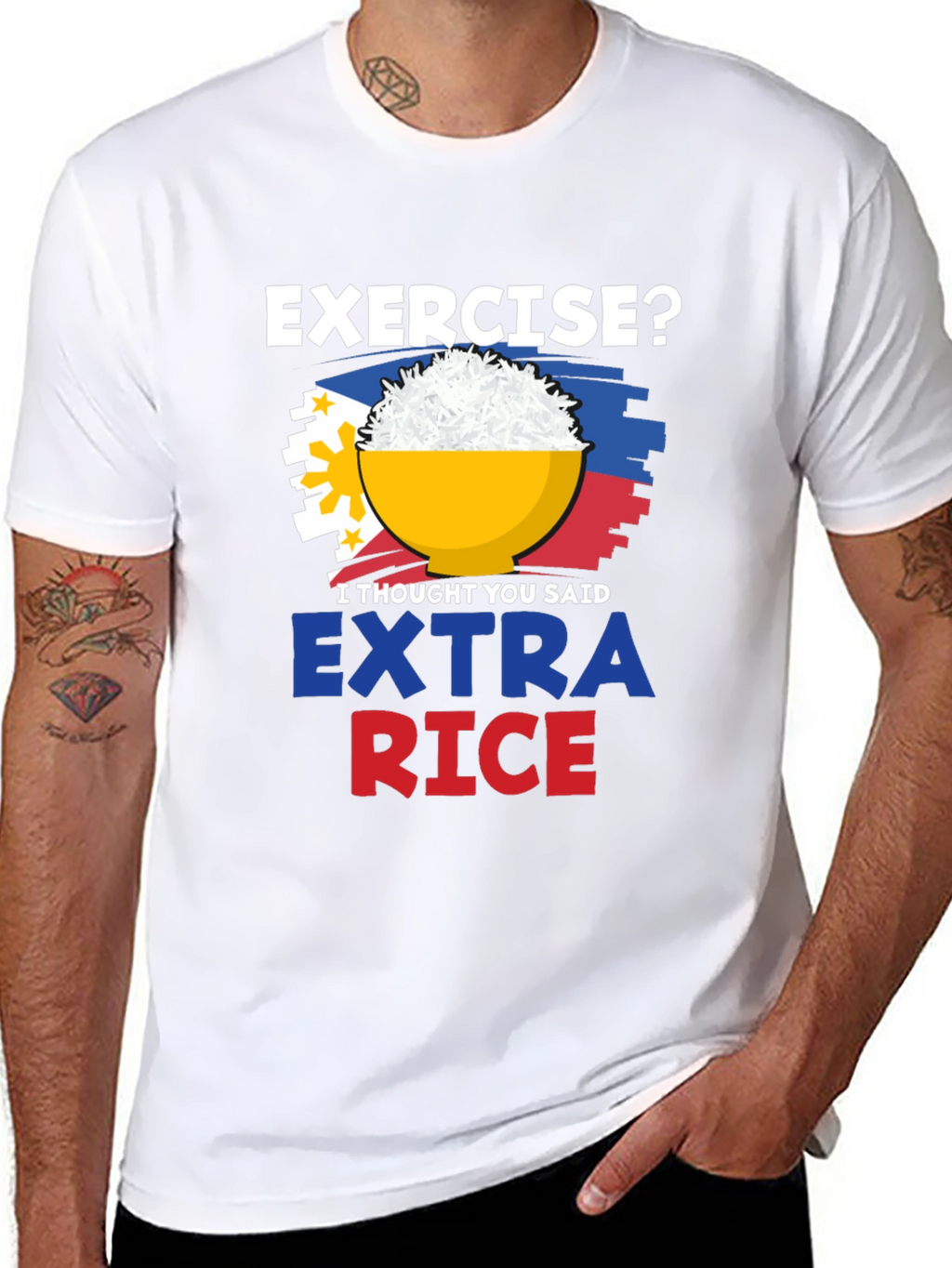 Extra Rice Please Graphic Tee