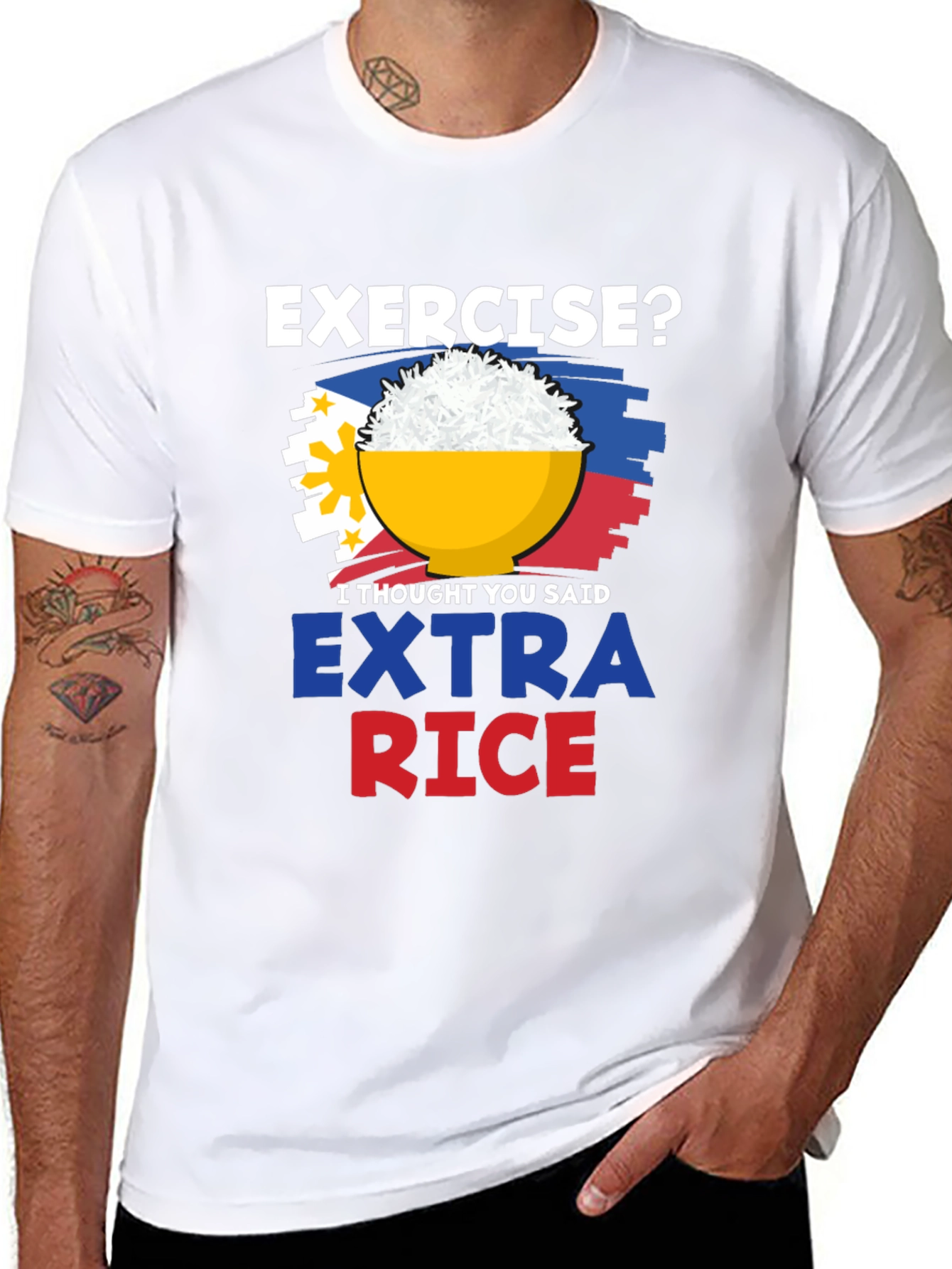 Extra Rice Please Graphic Tee
