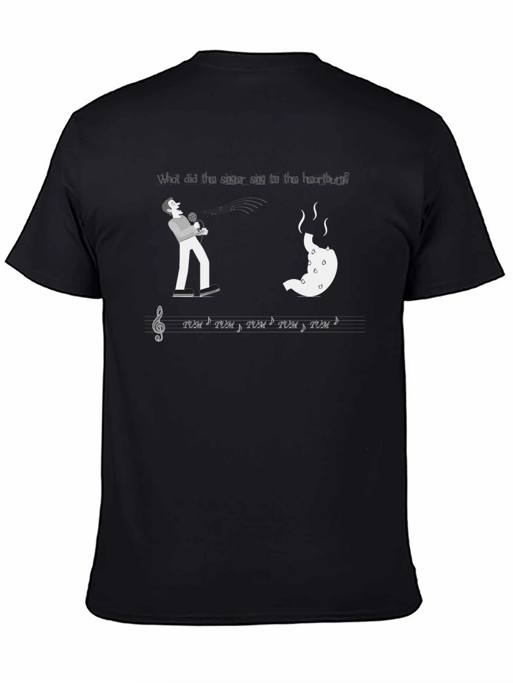 Heartburn Singer Humor T-Shirt