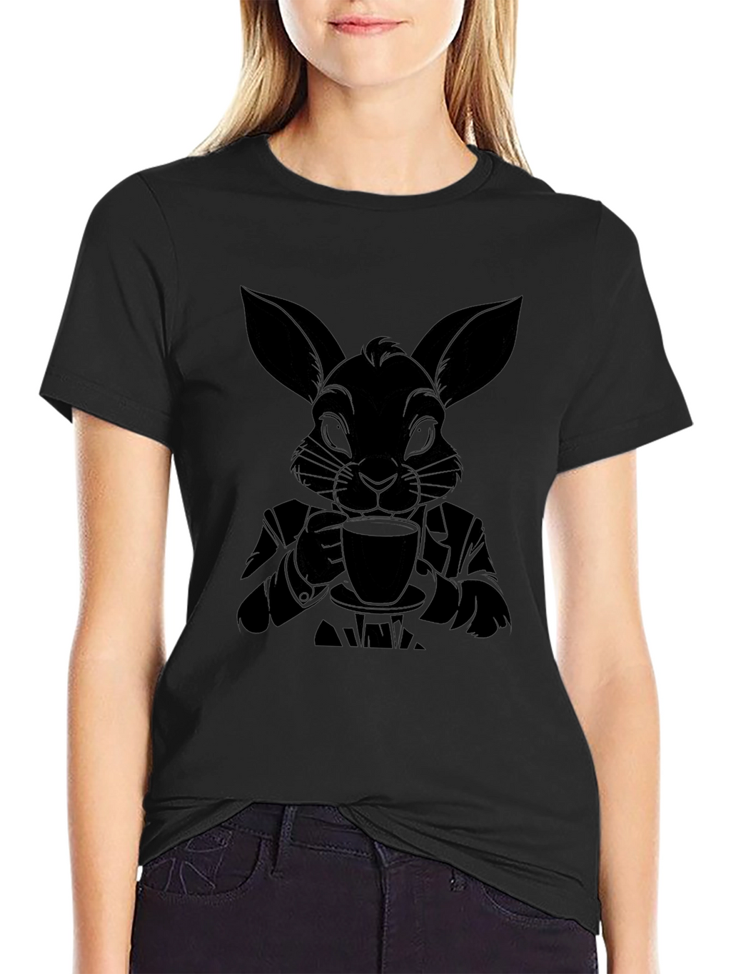 Dapper Rabbit T-Shirt - Sophisticated Style