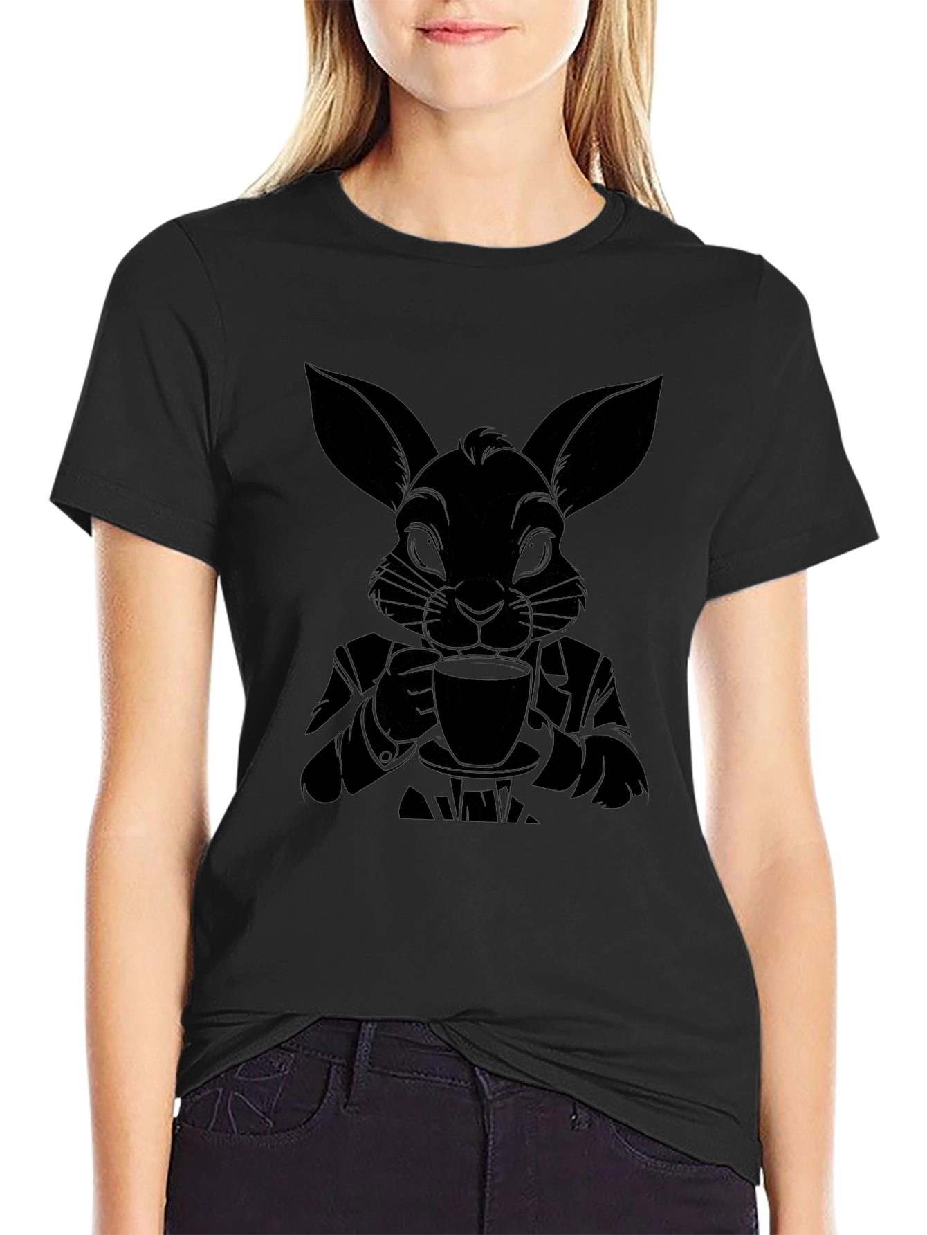 Dapper Rabbit T-Shirt - Sophisticated Style