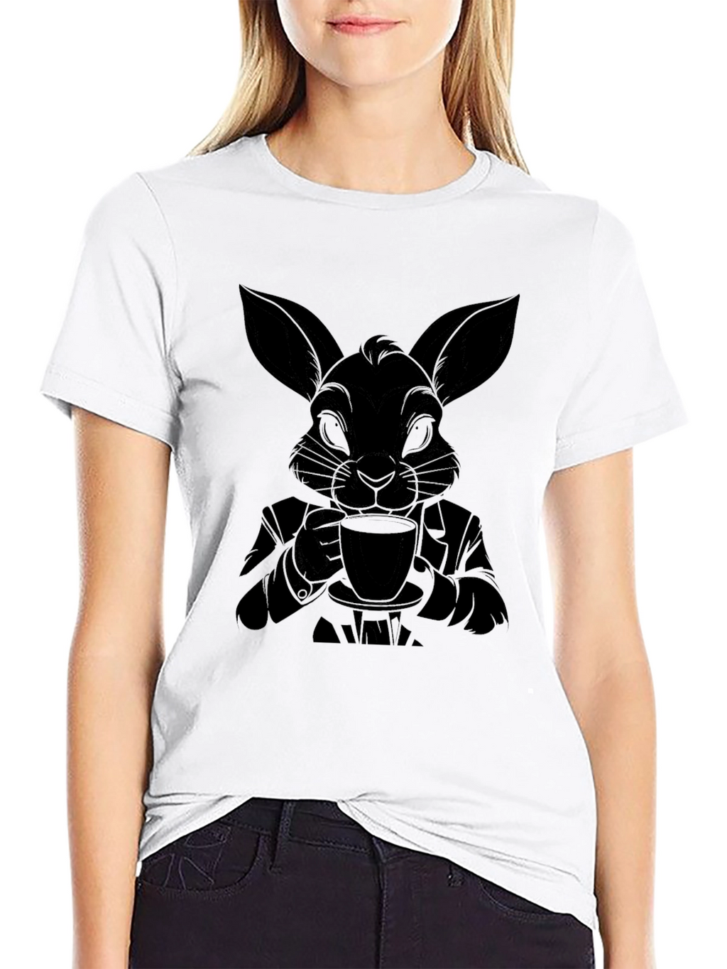 Dapper Rabbit T-Shirt - Sophisticated Style