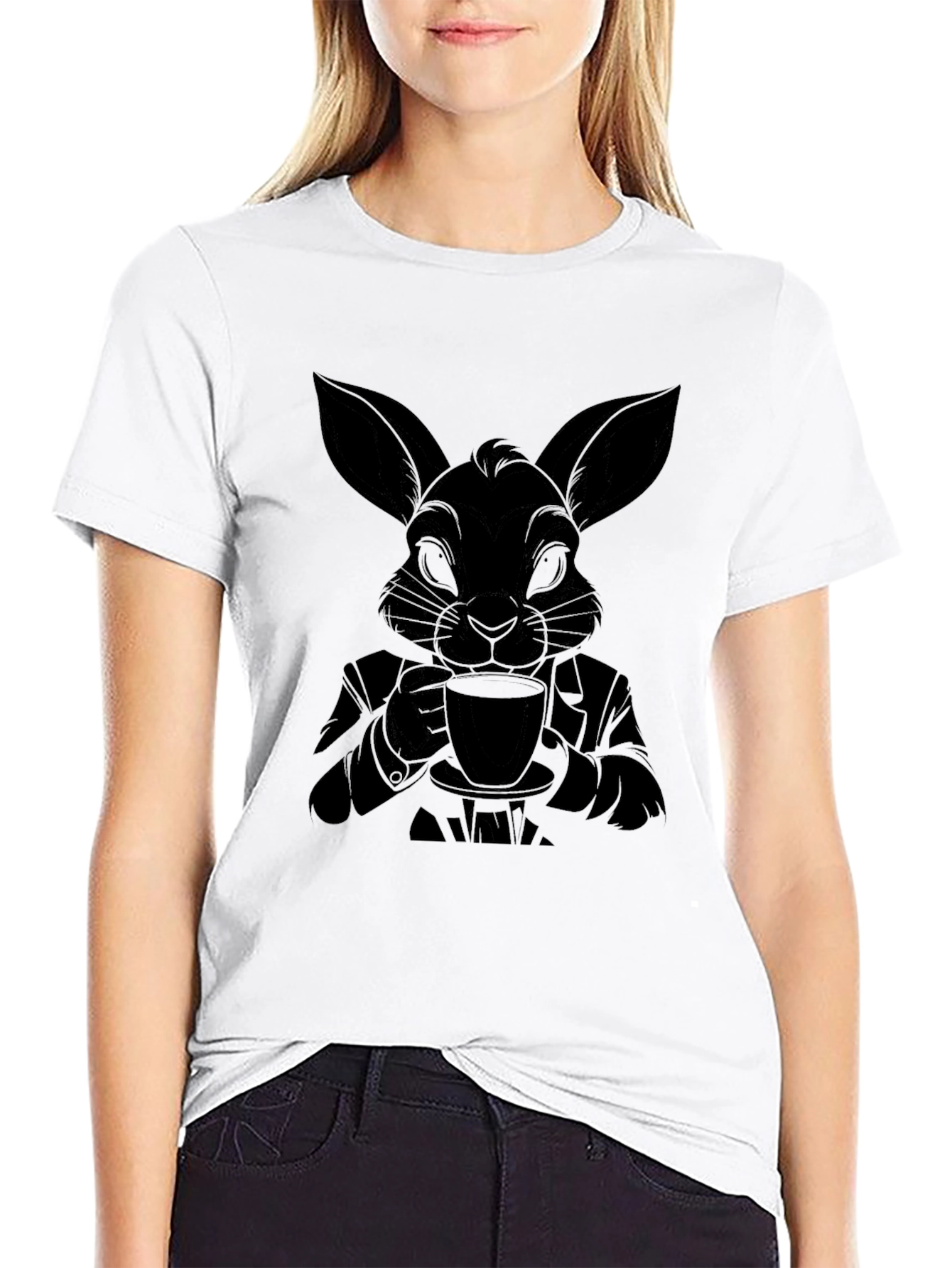 Dapper Rabbit T-Shirt - Sophisticated Style