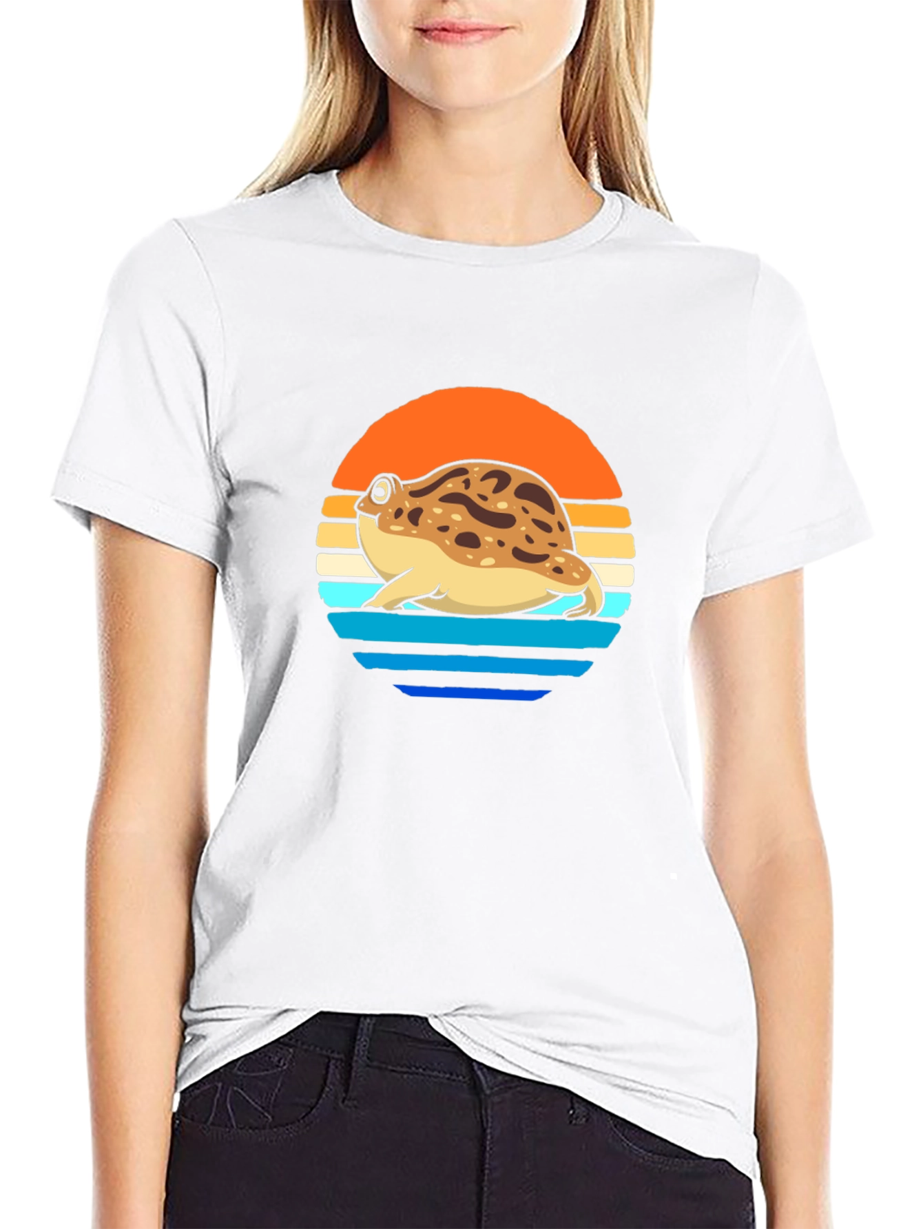 Tomato Frog Sunset T-Shirt