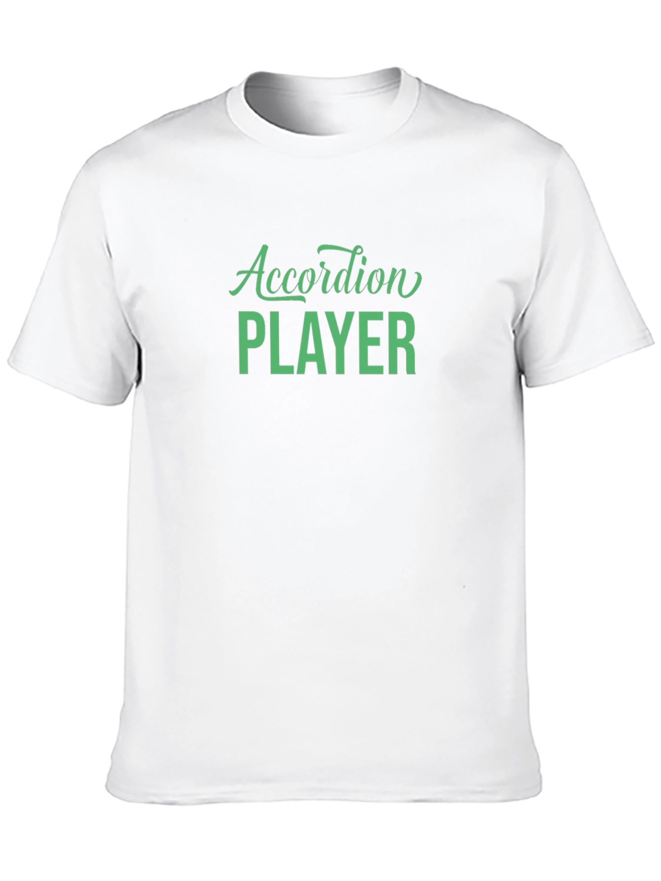 Accordion Player Black Graphic Tee Shirt