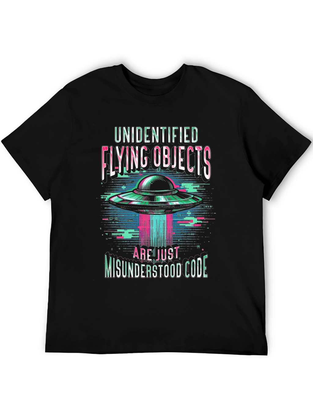 UFO Misunderstood Code Graphic T-Shirt