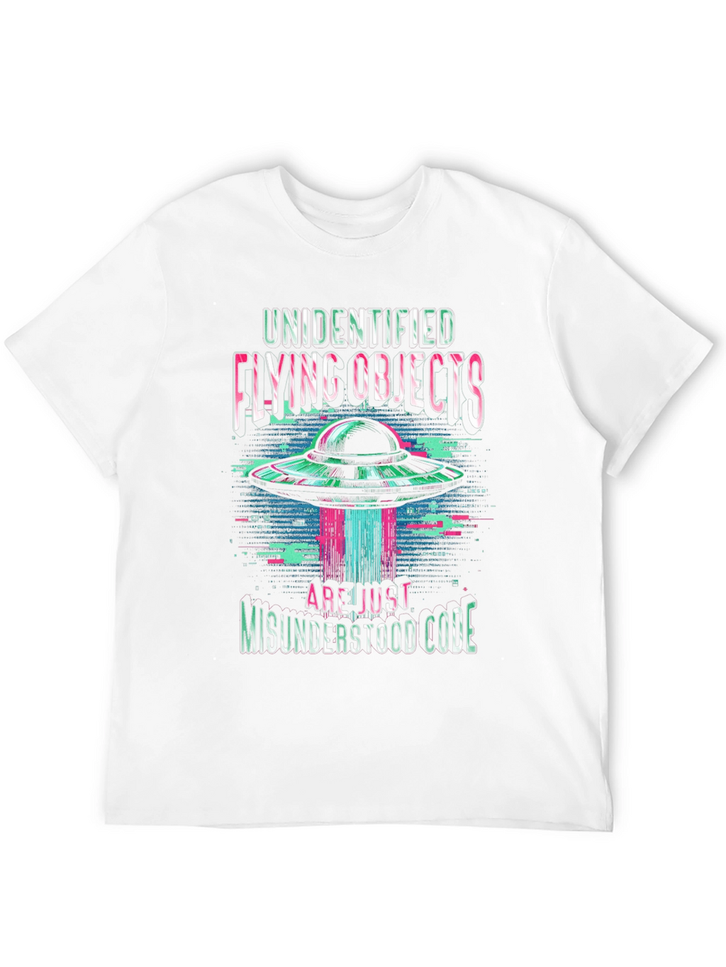 UFO Misunderstood Code Graphic T-Shirt