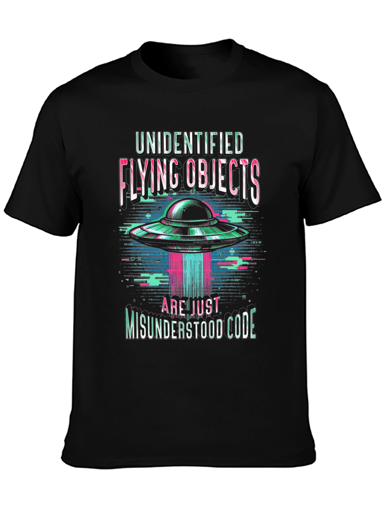 UFO Misunderstood Code Graphic T-Shirt