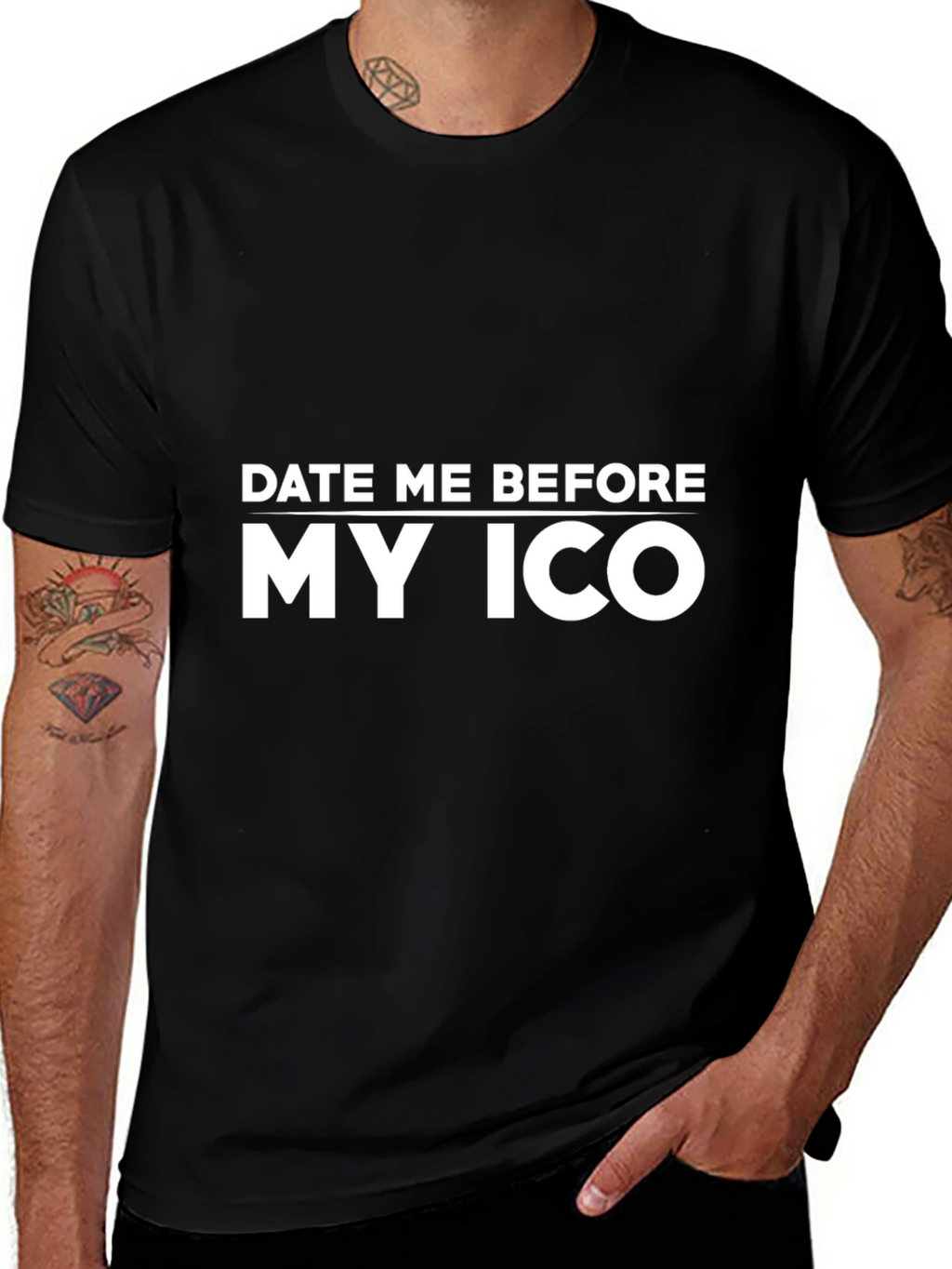 Date Me Before My ICO Black T-Shirt