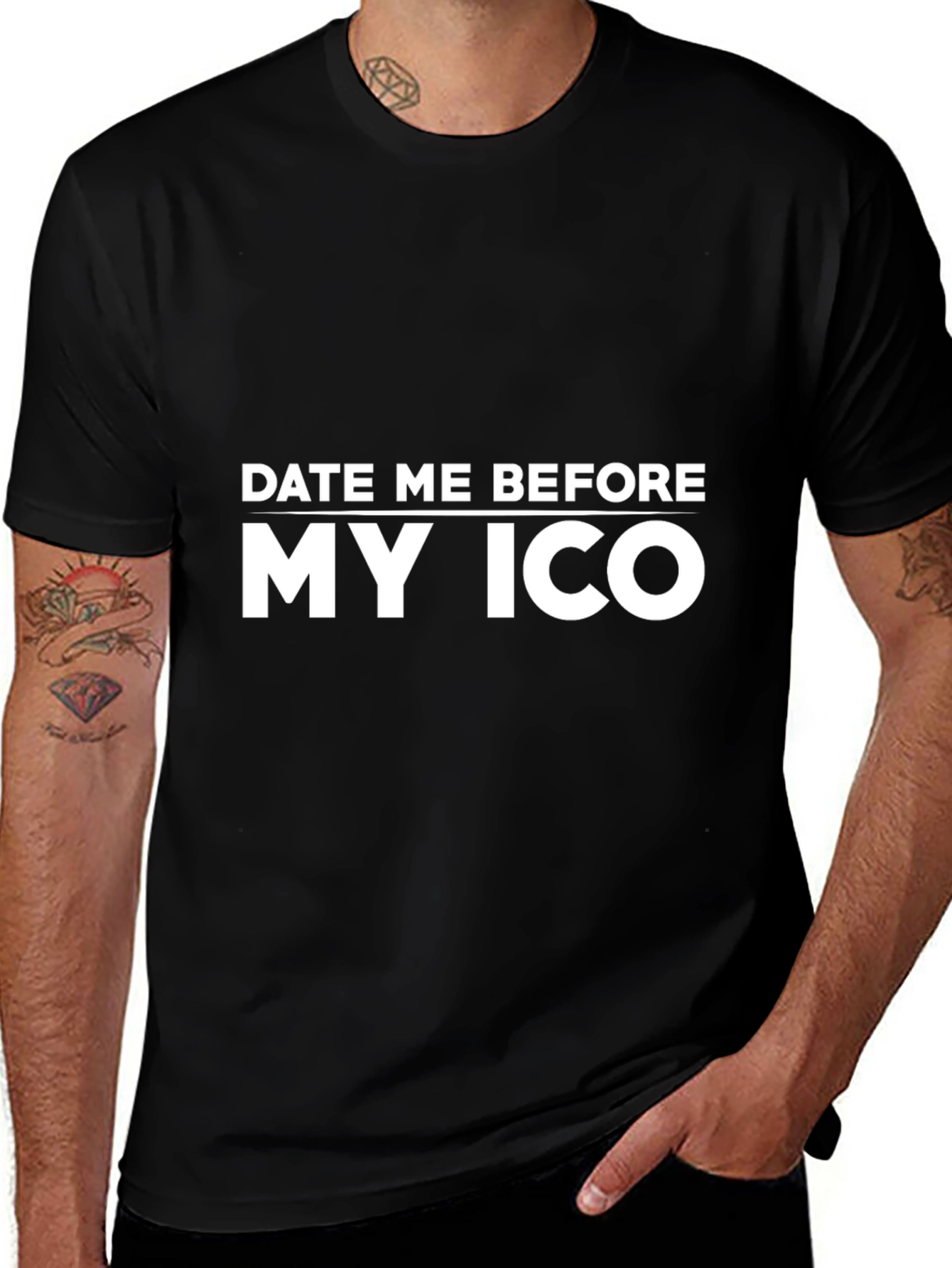 Date Me Before My ICO Black T-Shirt