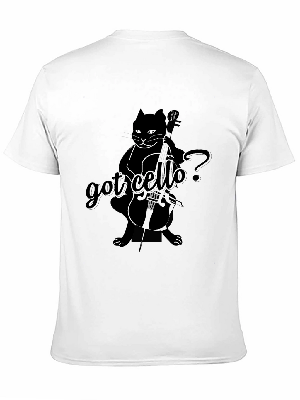 Got Cello? Funny Cat Musician Black T-Shirt