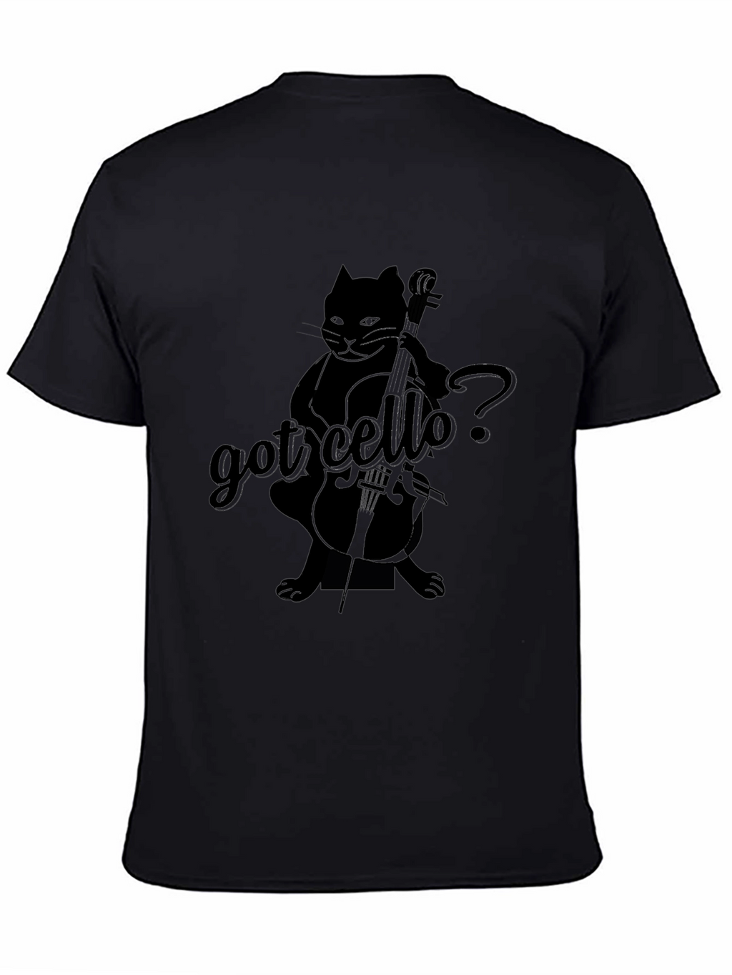 Got Cello? Funny Cat Musician Black T-Shirt