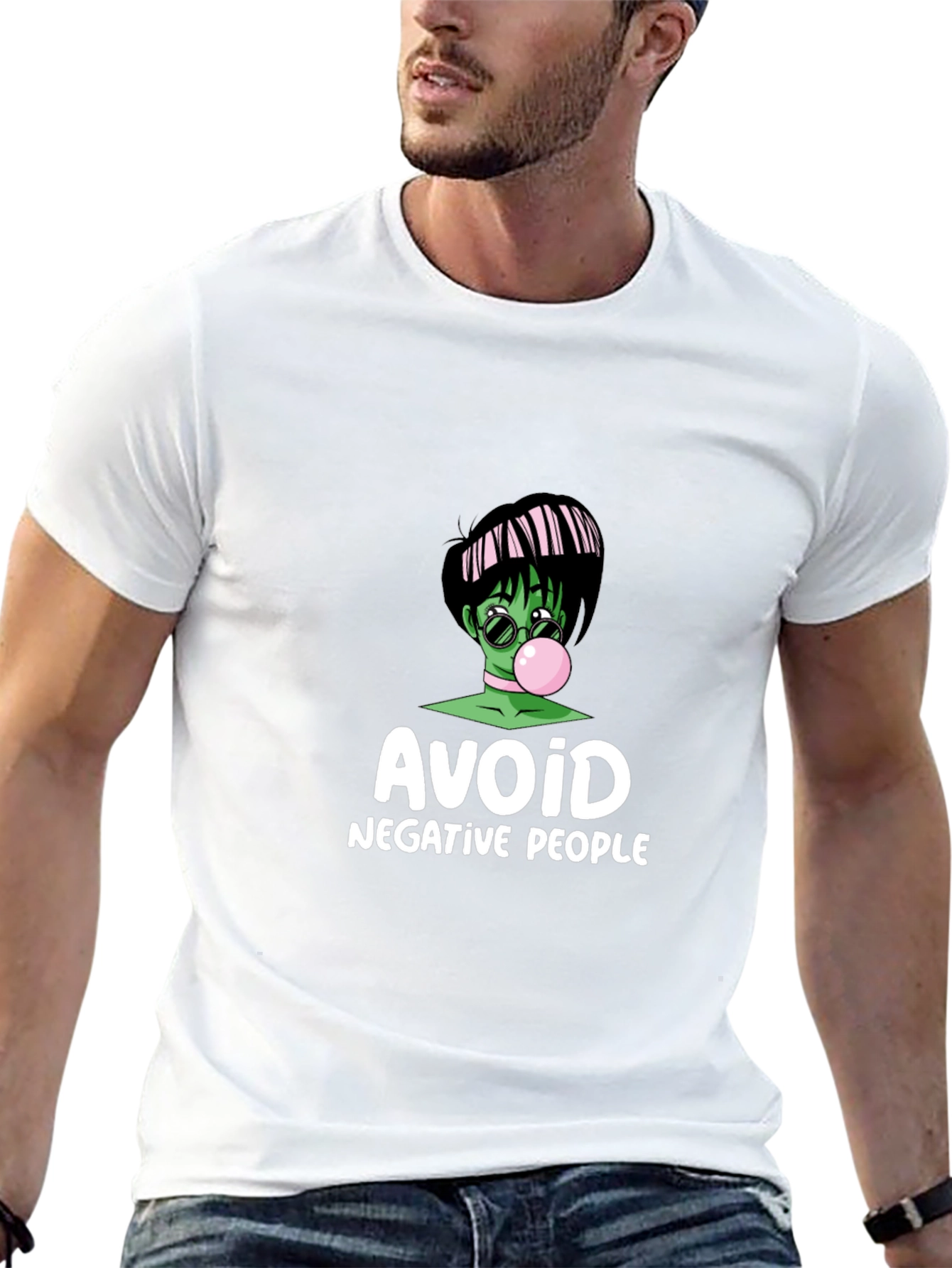 Avoid Negative People Graphic T-Shirt