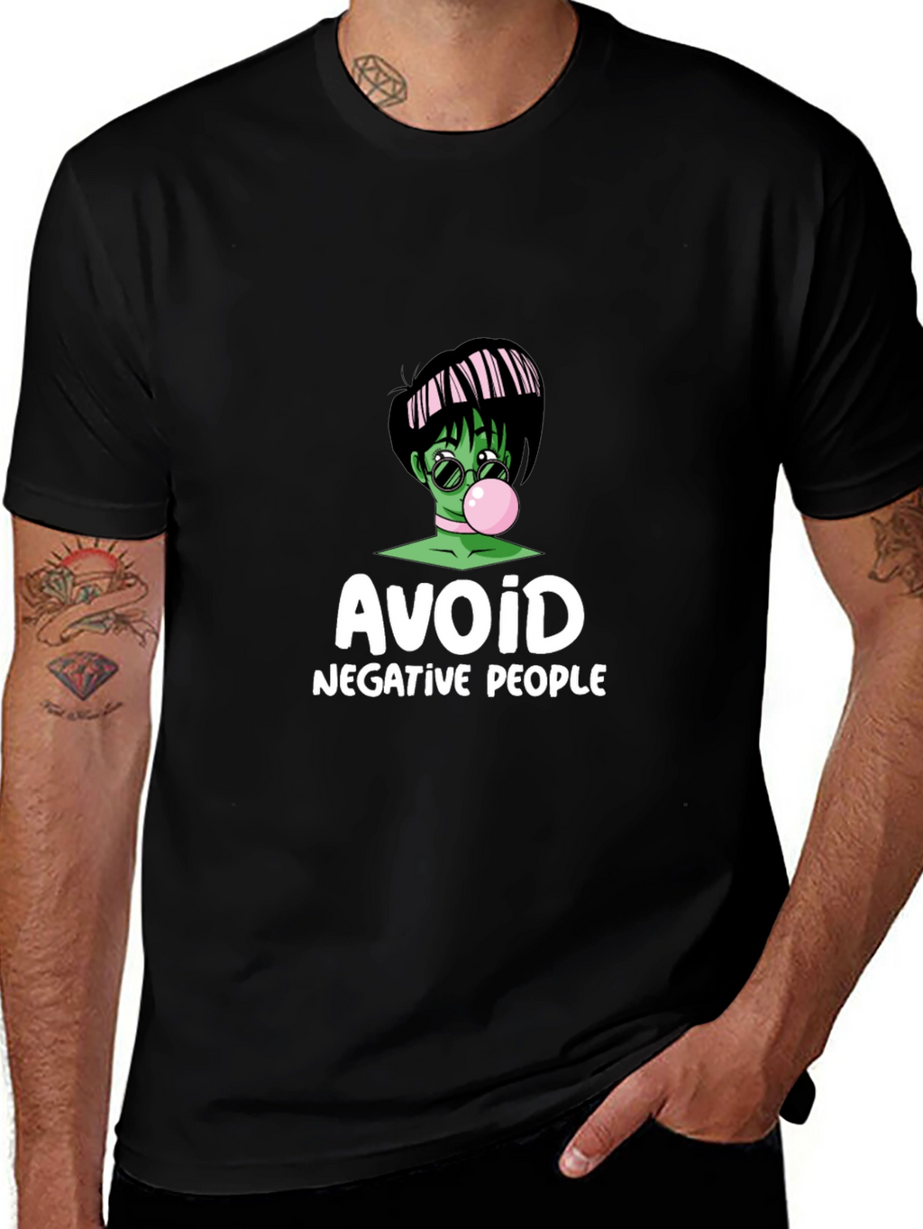 Avoid Negative People Graphic T-Shirt