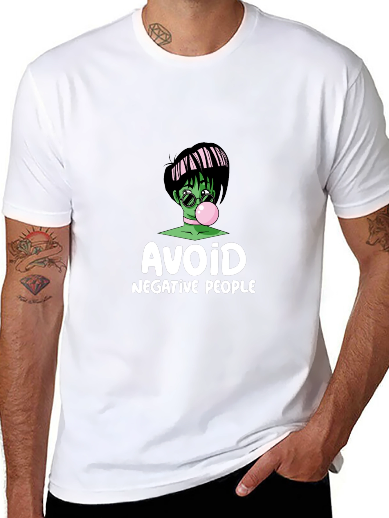 Avoid Negative People Graphic T-Shirt