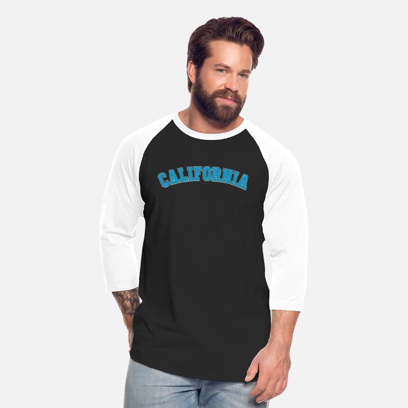 California - Varsity Weathered Letters Blue