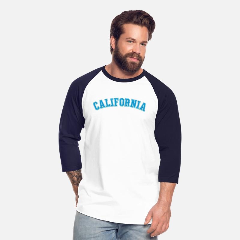 California - Varsity Weathered Letters Blue