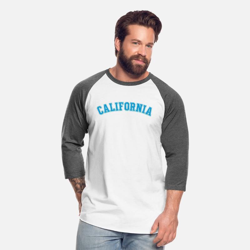 California - Varsity Weathered Letters Blue
