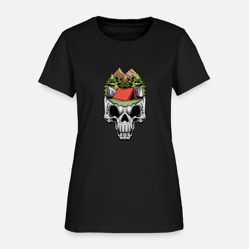 Camper Campsite Skull Skeleton Head Camp Camping