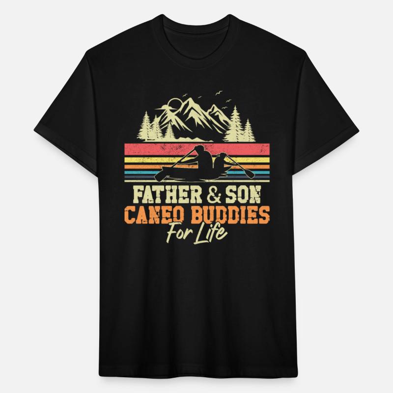 Canoe Canoeing Son Father Father &