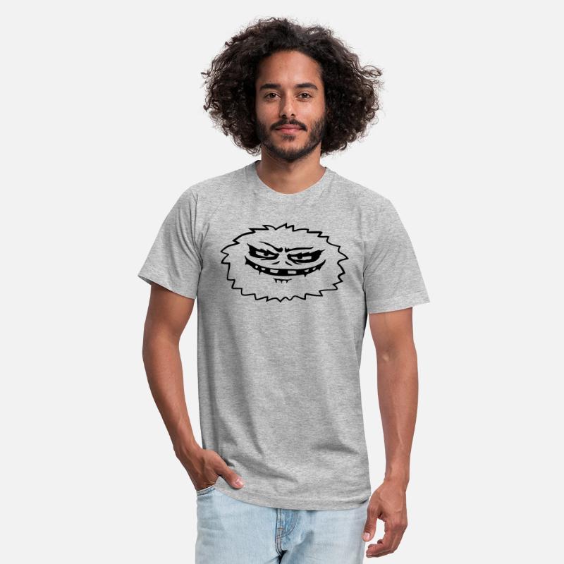 Cartoon hairy evil monster