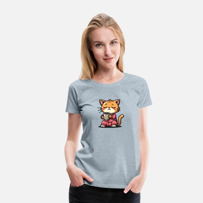 Cat Drinking coffee