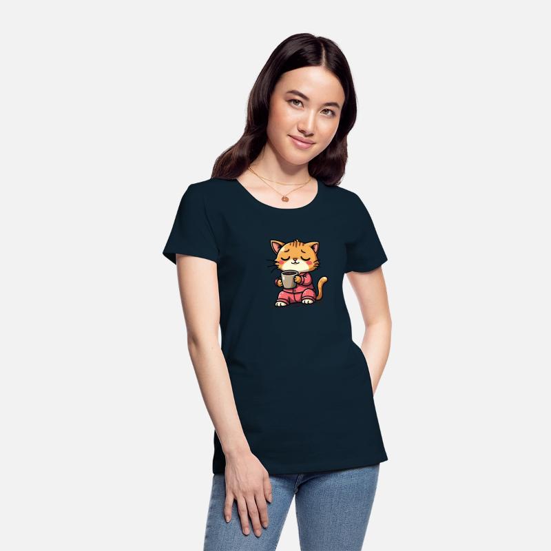 Cat Drinking coffee