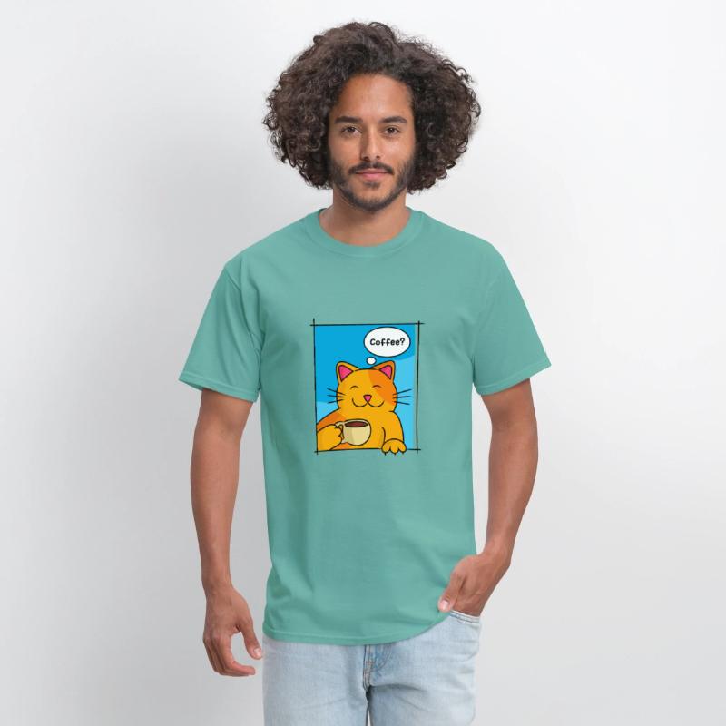 Cat Offering Coffee Cat Lover