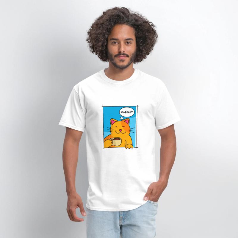 Cat Offering Coffee Cat Lover