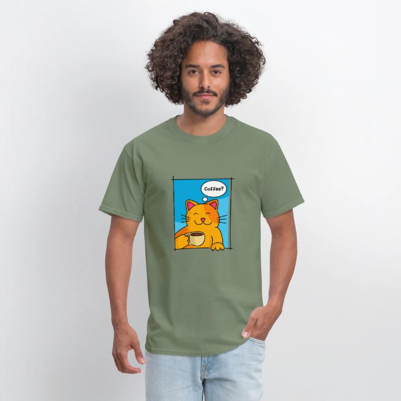 Cat Offering Coffee Cat Lover
