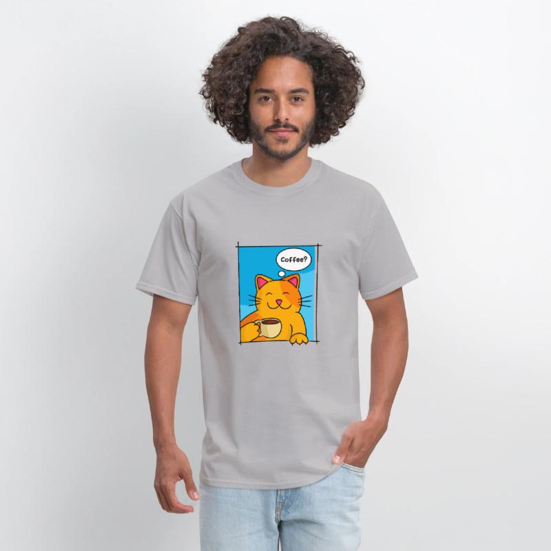 Cat Offering Coffee Cat Lover