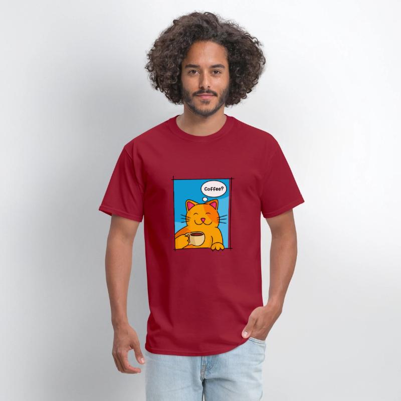 Cat Offering Coffee Cat Lover