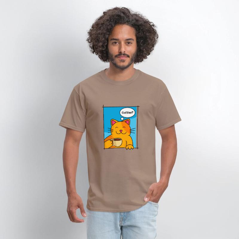 Cat Offering Coffee Cat Lover