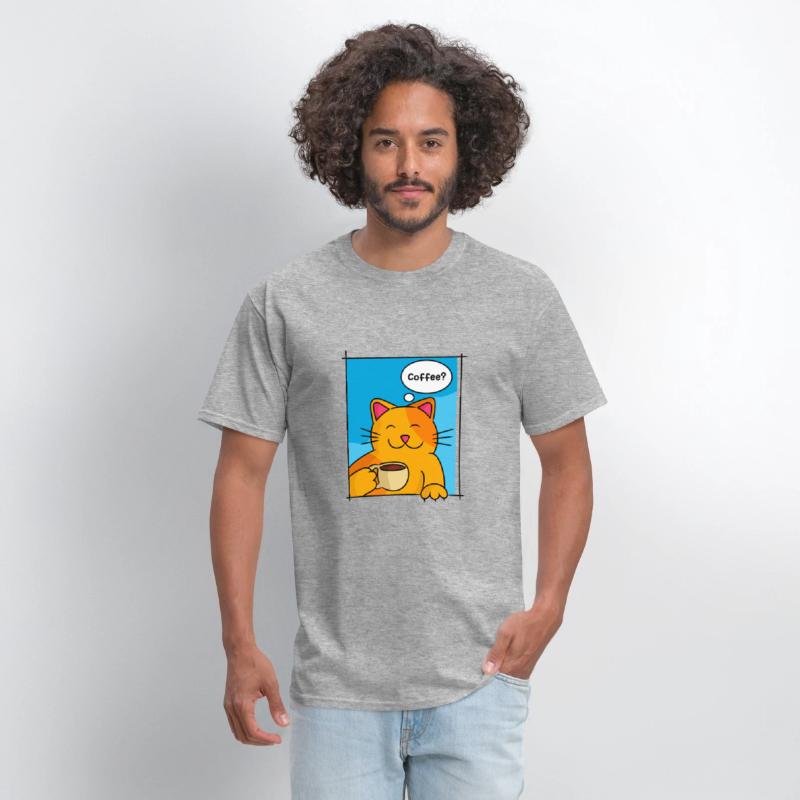 Cat Offering Coffee Cat Lover