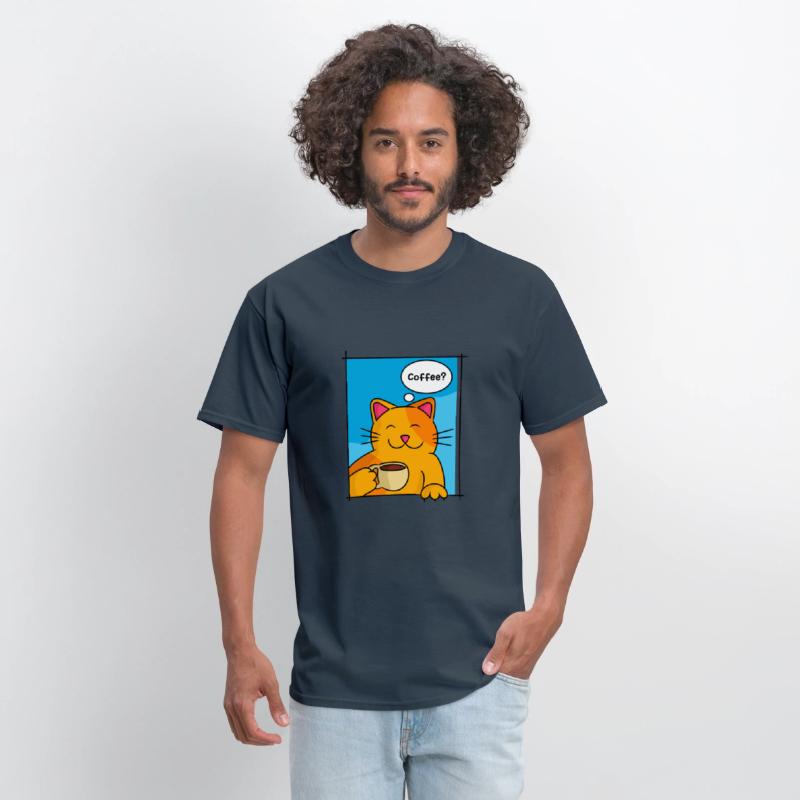 Cat Offering Coffee Cat Lover